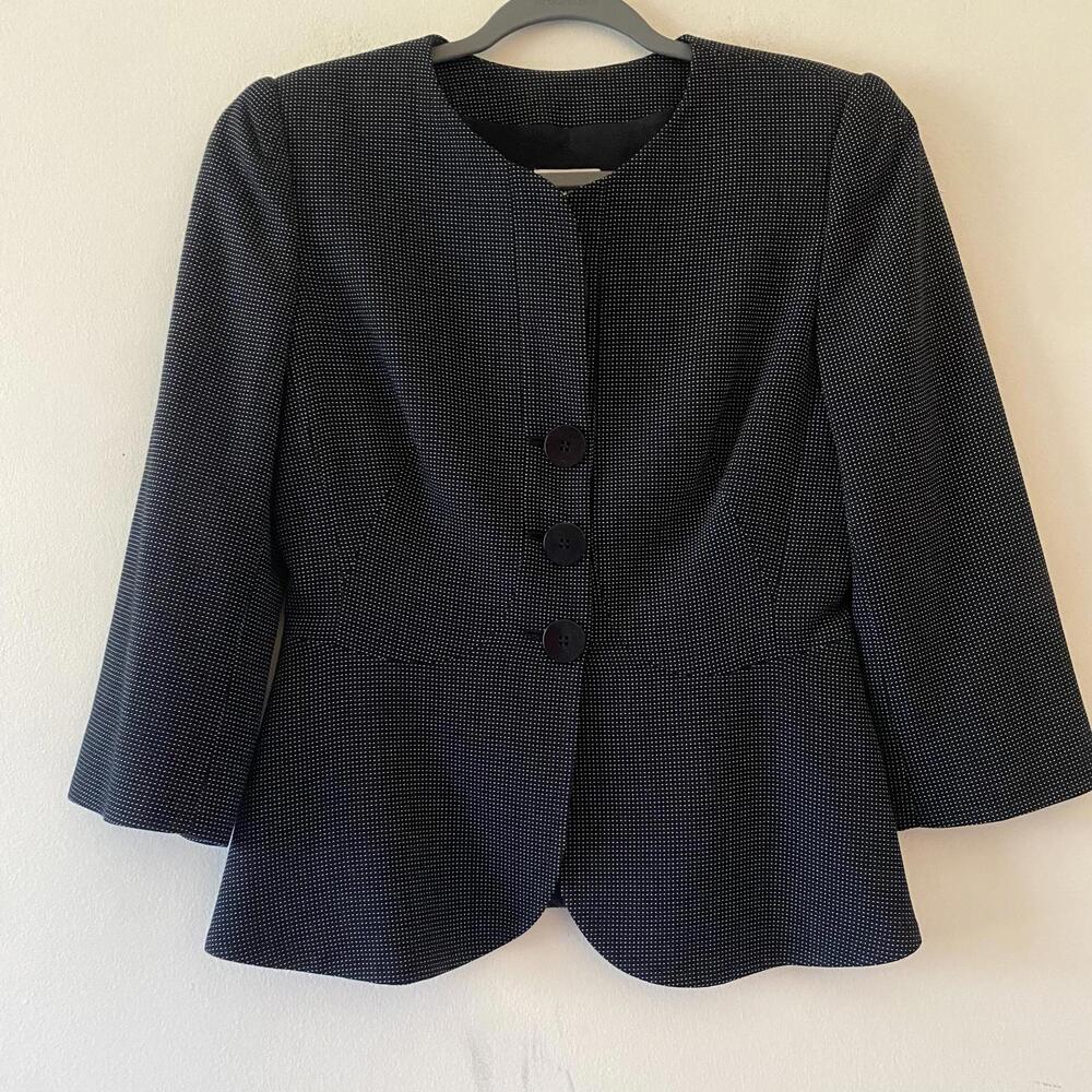 ARMANI COLLEZIONI black dotted blazer